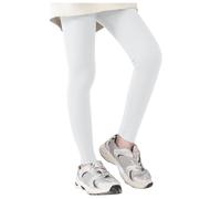 Kids Dance Leggings, Athletic, Yoga, Running, Workout, 3-10 Years #D White