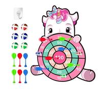 Kids Dart Board Toys Set with Sticky Balls & Darts;unicorn Dart Board; Indoor/Outdoor Party Games, Kids Toys & Gifts