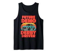 Kids Demo Derby Driver Daughter Son Demolition Derby Tank Top