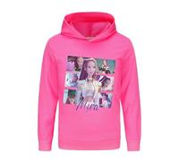 Kids Demon Hunters Mira Rumi Zoey 100% Cotton Girls Hoodie Cute K-Pop Cartoon Sweatshirt Dark Pink