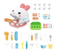 Kids Dentist Play Set - Bunny Character Toy, Safe Construction, Engaging Hands-On Activity Learning | Pretend Play Teeth Set for Children STEM Education and Stocking Fillers
