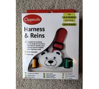 Kids Designer Teddy Multicolour Harness & Reins HIGHCHAIR Anchor Straps 0-4 Year
