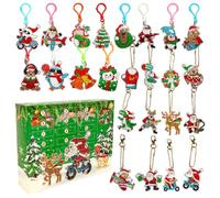Kids Diamond Painting Kit, Diamond Painting Advent Calendar 2024, 24 Days Christmas Countdown Calendar, Craft Advent Calendar, 5D Diamond Art Painting by Numbers Kits for Toddler Ages 4-10