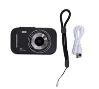 Kids Digital Camera 2.8 Inch, 48MP Image 4K Video Recorder with 16X Zoom, Rechargeable Portable Children Camera for Boys Girls Students, ABS Body with IPS Screen (Black)