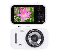 Kids Digital Camera, 48MP 4k Video Recorder with 16x Zoom, USB C Charge, Lightweight for Travel, Ideal Boys Girls Students, IPS Display, Anti Shake Selfie Fun (White)