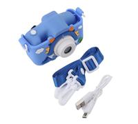 Kids Digital Camera Cute Cartoon Dinosaur Design 2.0 Inch HD IPS Screen Dual Cameras 1080P Video Recording Selfie Camera with 8X Zoom Puzzle Games for Boys Girls Aged 3 12 (Blue)