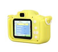 Kids Digital Camera with 32GB SD Card, Cute Compact Children Camera with 2in HD Screen, Portable Mini Child Cameras with 28 Fun Frames, Filters and Strap for 3-10 Years Old Kids(Yellow)