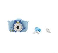 Kids Digital Camera with Dual 48MP Cameras, 1080P Video, MP3 Player, and Interactive Puzzle Games Supporting Creativity and Learning (Blue)