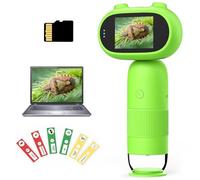 Kids Digital Microscope - 1000X Magnification, Portable Handheld Microscope with 2" IPS Screen, Fun Educational Tool for Kids 3+ Years Old - PC Compatible