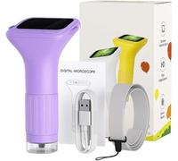 Kids Digital Microscope, MagnificationCamera, Portable Wireless For Pc, With 8 Adjustable Lights, For Children Science Education Exploration