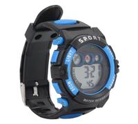 Kids Digital Watch, 7 LED Colors Alarm Stopwatch, 30M Children Watch for 4-15 Years Old, Stylish and Design, Best Present Choice (Black Blue)