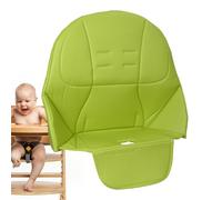 Kids Dining Chair Cushion - Booster Seat Pad for Feeding Use | Soft Foam with Waterproof PU Cover, Anti Slip Bottom Design, Adjustable Strap Fit, Comfortable Dining Support 31.5x15.75x0.79 in