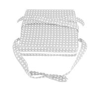 Kids Dining Chair Increasing Cushion 3.1 Inch Height Adjustable Removable Highchair Seat Pad for Kid(Silver Stars) Bottle Holders, Universal Bags and Other Accessories