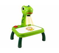 Kids Dinosaur Drawing Projector Painting Table Toy with Light, Easy Trace & Draw Art Set, Educational Creative Learning Toy for Boys & Girls Age 3+ (Green)