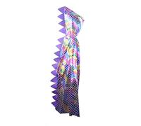 Kids Dinosaur Hooded Cloak Halloween Cape Child Cosplay Fancy Dress Costume Witch Wizard Magician Robe Dragon Cape Fancy Dress Up Outfit with Hat for Boys Girls Halloween Birthday Costume Party 120cm