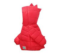 Kids Dinosaur Puffer Jackets with Pocket Zip up Toddler Baby Boys Girls Winter Warm Cute Solid Dinosaur Padded Coats Outerwear Travel Essentials Hooded Jacket Outwear Toddlers Coat for Children