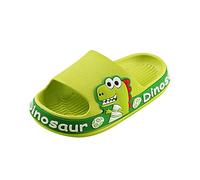 Kids Dinosaur Sandals UK Deals Boys Girls Anti-Slip Pool Sliders for Children Non-slip Soft-soled Beach Flip Flops Rainbow Striped Pool Slippers Summer Slides Bathroom Footwear for Indoor Outdoor