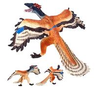 Kids Dinosaur Toys 4.33x5.12x2.56" Safe Plastic Realistic Simulation Archaeopteryx Dinosaur Toys Creative Gifts Party Supplies for Kids Boys Toddler