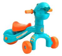 Kids Dinosaur Trike, Ride On Bike with Dino Roar Sounds, Music, Lights, Spin Handle, Balance Bike Tricycle for Babies and Toddlers Age 18 Months +
