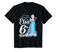 Kids Disney Frozen Bright Like Elsa 6th Birthday T-Shirt