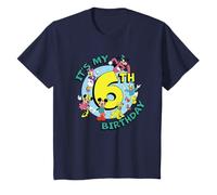 Kids Disney Mickey and Friends It’s My Sixth 6th Birthday T-Shirt