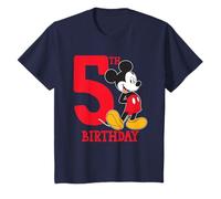 Kids Disney Mickey Mouse 5th Birthday T-Shirt