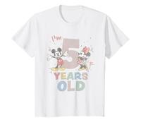 Kids Disney Mickey Mouse and Minnie I'm 5 Years Old Birthday T-Shirt