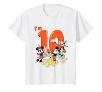 Kids Disney Mickey Mouse & Friends Vintage Group 10th Birthday T-Shirt
