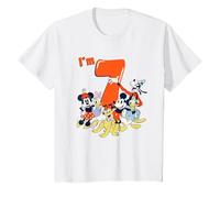 Kids Disney Mickey Mouse & Friends Vintage Group 7th Birthday T-Shirt