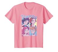 Kids Disney Princess Anime Four Box T-Shirt
