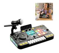 Kids DJ Mixer Turntable Toy Musical Instrument Station with Microphone (#A)