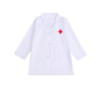 Kids Doctors Outfit,Lab Coat Set for Kids Doctors Role Play Costume with Doctor Hat Halloween Cosplay Costume
