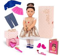 Kids Doll Toy Set Amora Doll 18", Our Generation Heart Themed Fashion Gift Box