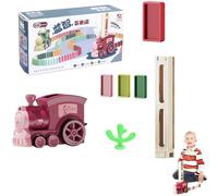 Kids Domino Train Set,Domino Train Blocks Set | Funny Electric, Building and Stacking Toys for Children Boys Girls Aged 3-8