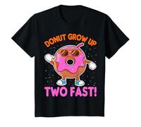 Kids Donut Grow Up Two Fast Kids 2 Years Old 2nd Birthday Party T-Shirt