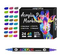 Kids Double End Markers - versatile Art Pen Set, stylish, compact sl dult Coloring, Marker Note Taking Planner Lettering | Multipurpose Outdoor Indoor Utility elegant compact