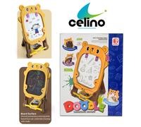 Kids Double Sided Easel Writing Drawing Chalk Standing Board