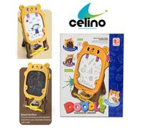 Kids Double Sided Easel Writing Drawing Chalk Standing Board