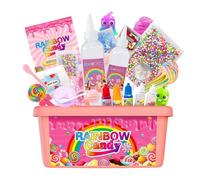 Kids Dough Playset Kit, Funny Educational Toy Set, Rainbow Candy Putty with Sturdy Creative Design, Craft Activity Kit with Compact Ergonomic Structure, Interactive Learning Play System, Dough Playset