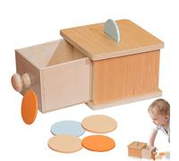 Kids Drawer Toy - Wooden Kids Coin Ball Box, Educational Intelligence Development, Early Childhood Learning Aid | Preschool Wooden Coin Matching Toy for Home School Classroom Accessories