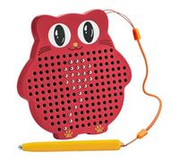 Kids Drawing Board - Magnetic Erasable Tablet Toy | Cute Red Sketch Pad with Pen, Educational Game Playset for Travel Entertainment Airplane Car Ride Creative Activities