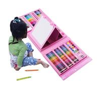 Kids Drawing Kit - 208PCS Deluxe Art Set With Sketch Pad, Coloring Book, Crayons & Paints | Supplies For Boys, Girls, Children Teens, Portable Box Beginners, Home, School Or Travel Use