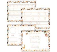 Kids Drawing Pads for Age 6m+ | Alphabet, Numbers, Shapes & Custom Name Practice | 4 Reusable Tracing Mats with Pen | Preschool Activities & Learning Tool for Toddler