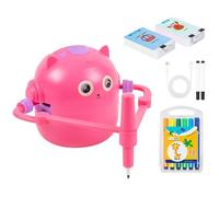 Kids Drawing Robot, Voice Interactive Painting Learning Machine With Pens, Smart Art Tutor Toy With Word Cards Educational Creative Set For Classroom Bedroom Living Room Party Boys Girls