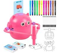 kids Drawingrobots | art rebotMachine with 100 Cards Interactive smartPainting Learning,Kids Paintingrobots Arts Crafts Toy,for Prechoolers