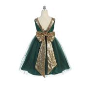 Kids Dreams Belle of the Ball Dress - Emerald - Plus size 14.5