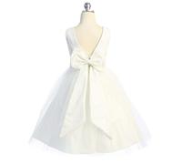 Kids Dreams Belle of the Ball Dress - White Lace and Sequins - 10 years
