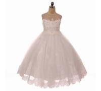 Kids Dreams Elodie Applique Dress - Ivory - 12 years