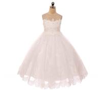 Kids Dreams Elodie Applique Dress - White - 4 years