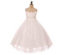 Kids Dreams Elodie Applique Dress - White - 8 years
